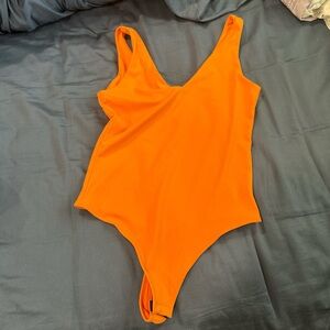 Vibrant Orange Bodysuit